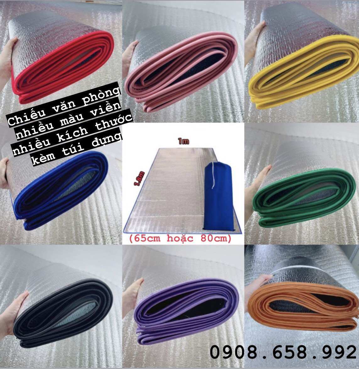 Combo 3 món ngủ văn phòng Chiếu + Gối + Bịt mắt ( Có túi đựng)