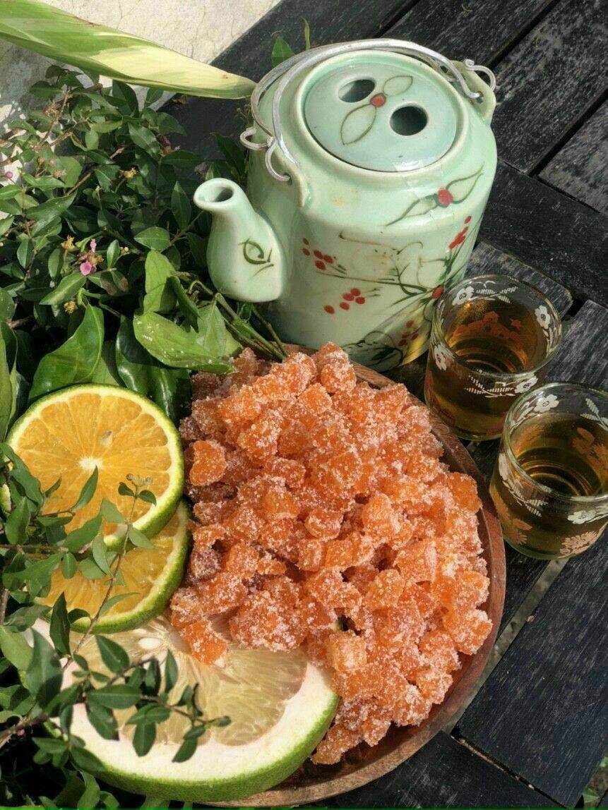 Mứt vỏ bưởi sấy mix cam 500g