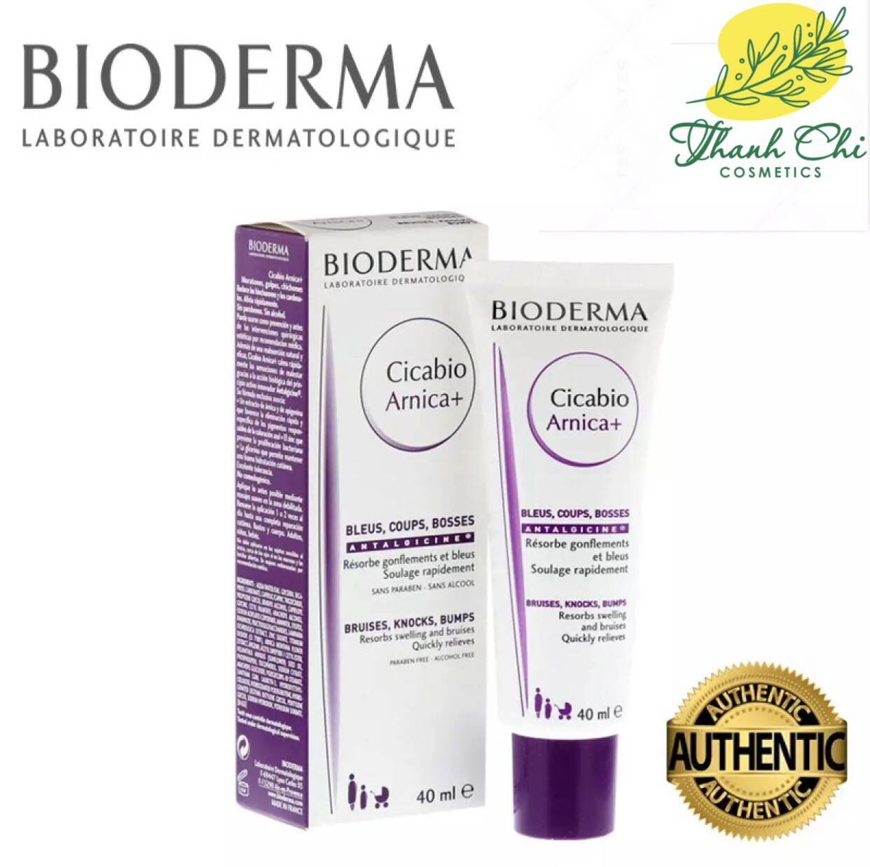 [Sale Chính Hãng] Kem Dưỡng Làm Dịu Và Phục Hồi Nhanh Da Tổn Thương Bioderma Cicabio Creme - 40Ml