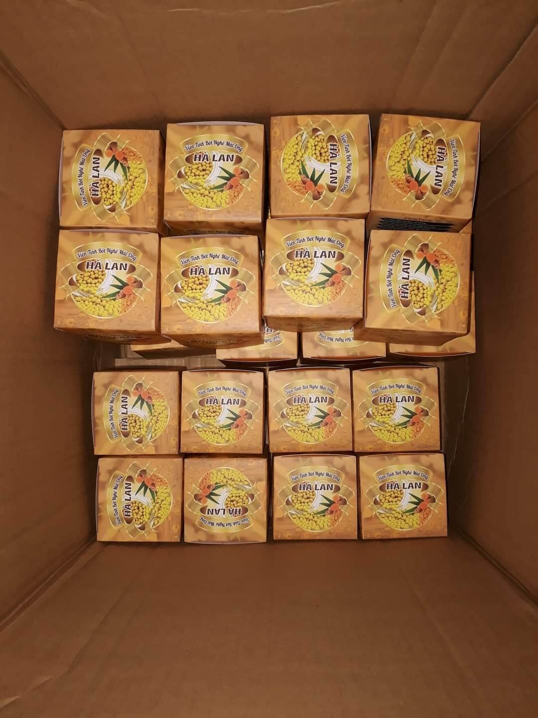 combo 10 hộp viên tinh bột nghệ mật ong (hộp 100g)