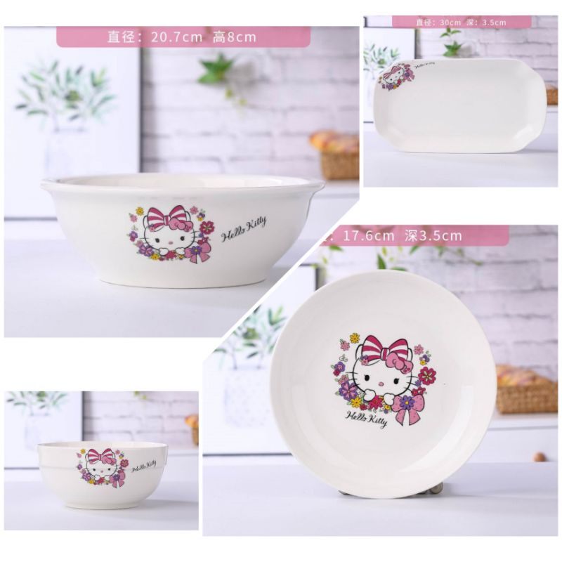 🌸chén tô dĩa sứ hello kitty