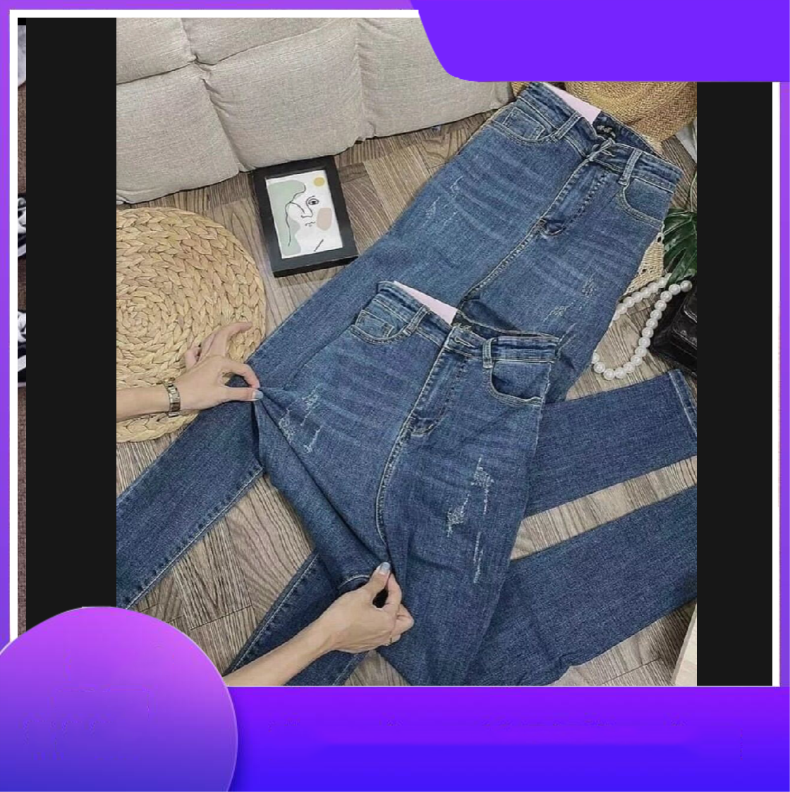 nữ 31-24 Quần chiều tôn 4 giảm mã qwj6CyIL nâng 197 đại có fom chất cao [Mua size jean co 5%] dãn dáng lưng bò 2 mông