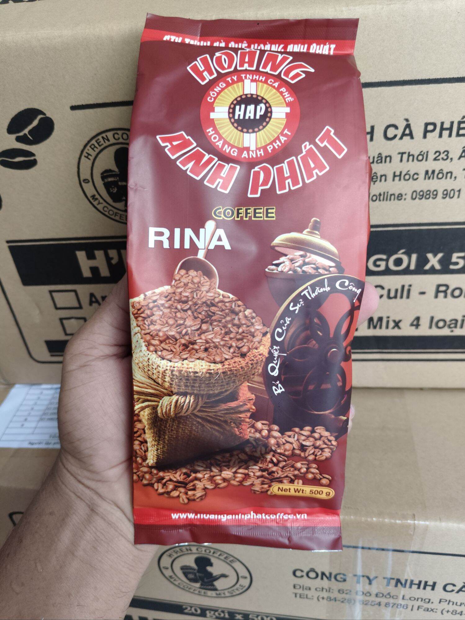 Cà phê pha phin hoàng anh phát h’ren rina cao cấp - gói 500g