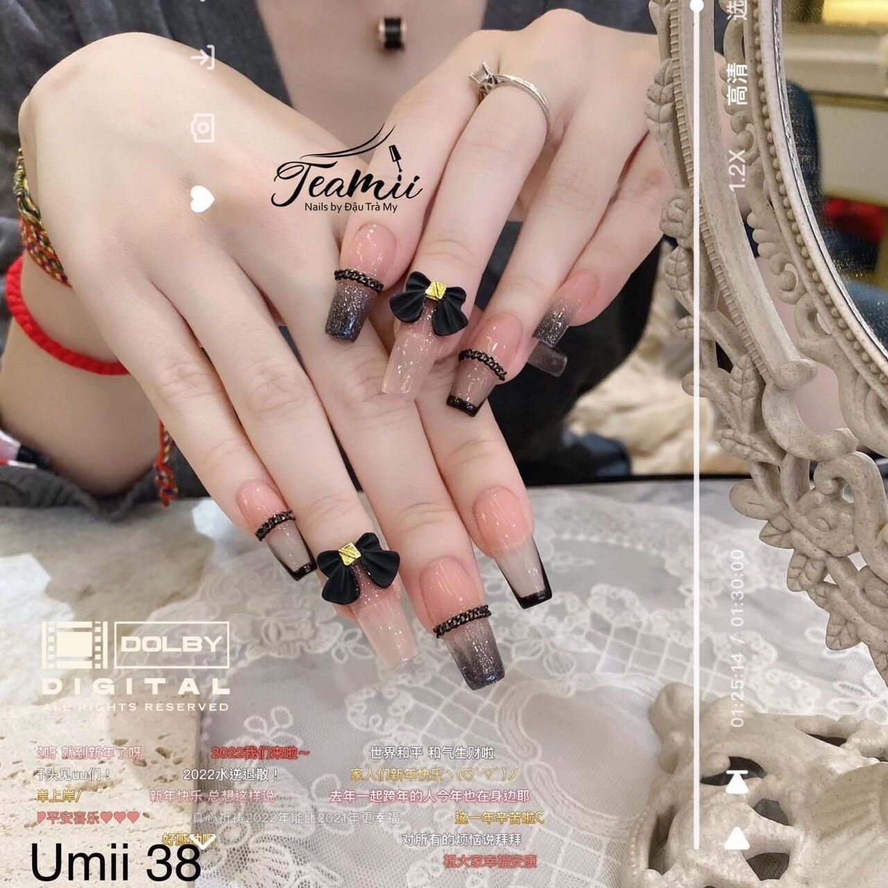 Charm nơ trang trí móng siêu xinh