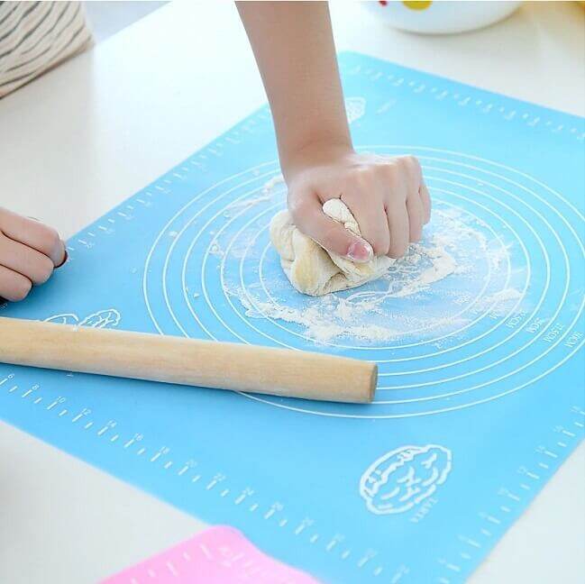 Tấm Cán Bột Silicon (Tấm lót nhồi bột) size 40x50cm