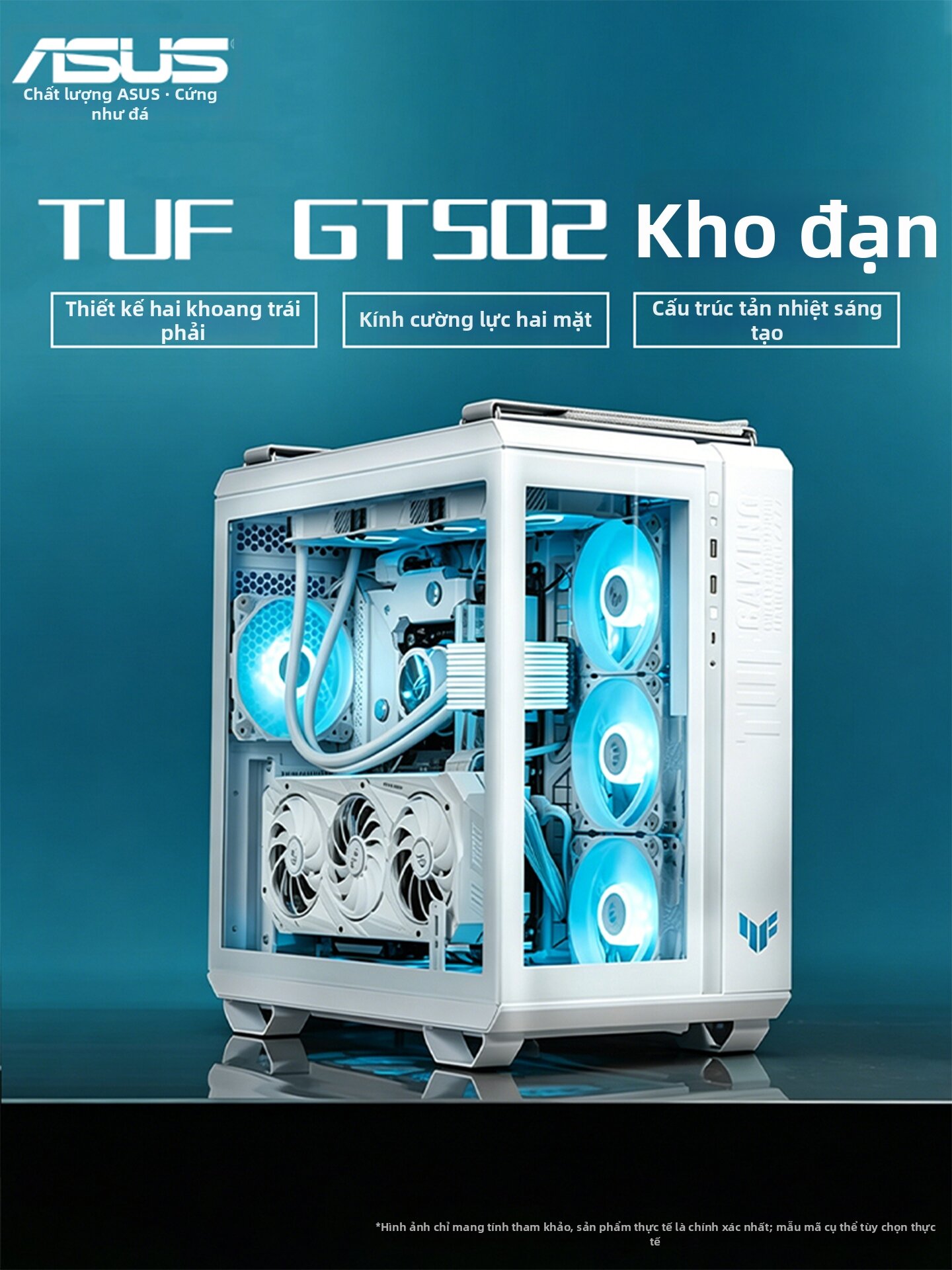 ASUS | White Transparent ATX Full Tower Case Giá 6,942,000 Đồng*Miễn phí vận chuyển