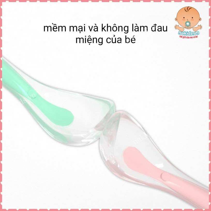 Thìa ăn dặm silicon lồng sâu