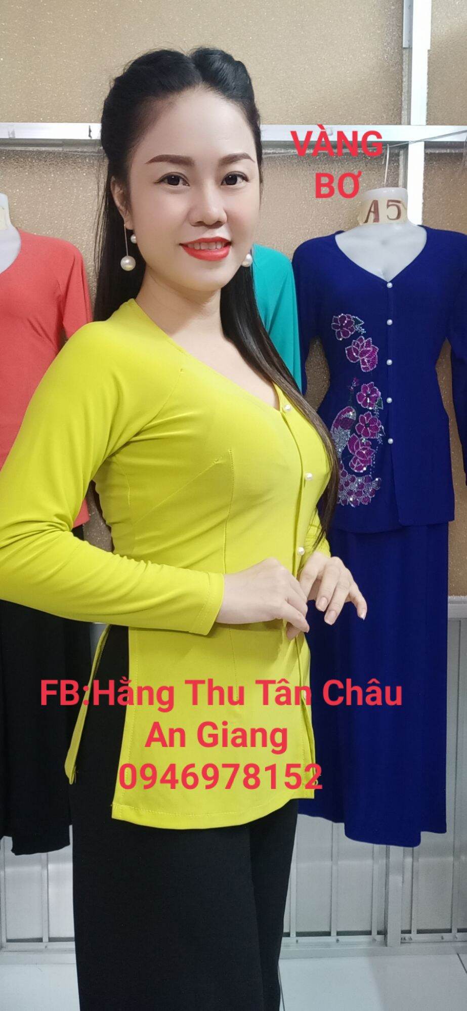 ÁO BÀ BA TRƠN MÀU