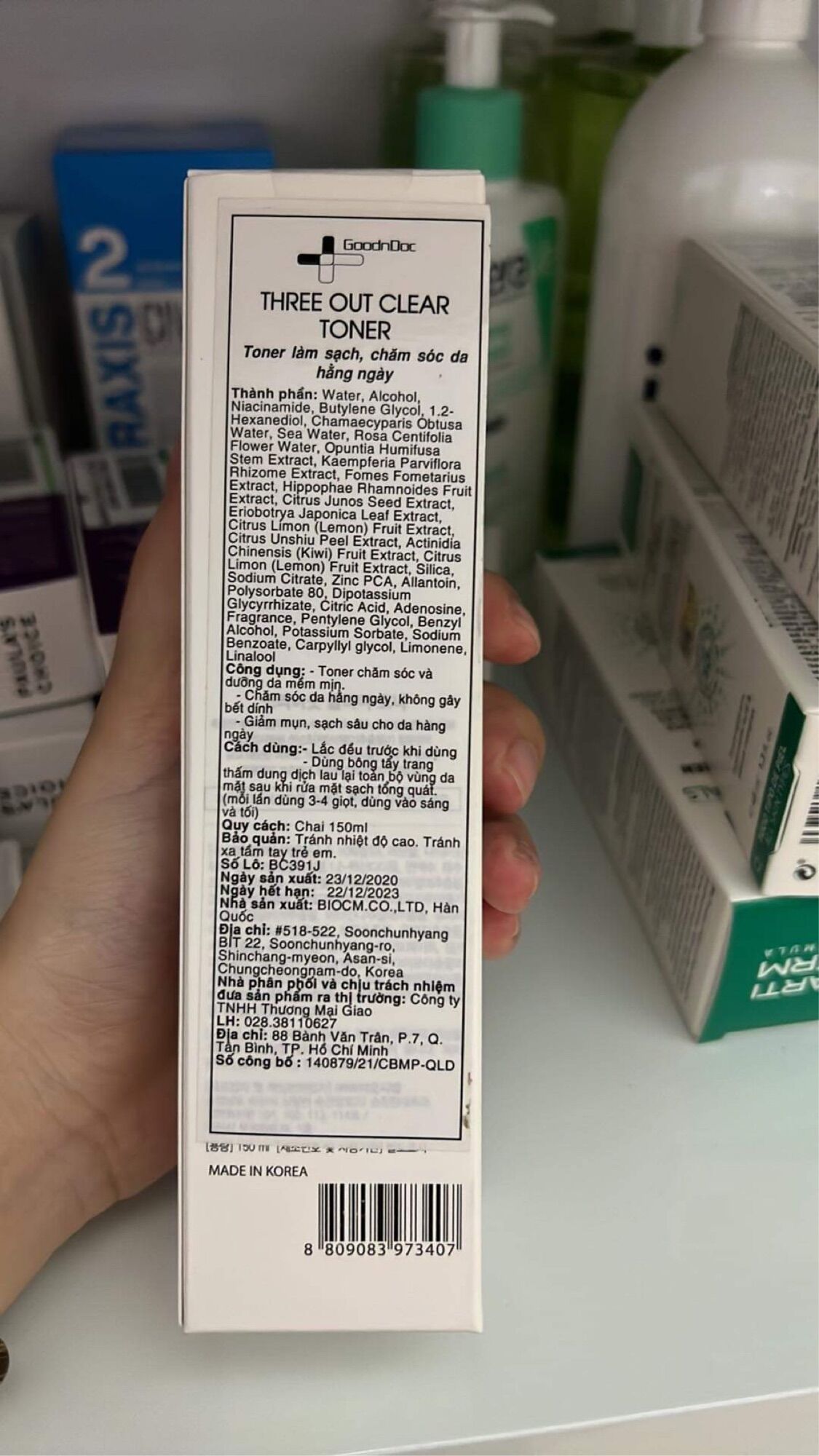 Toner Goodn tem mác đầy đủ