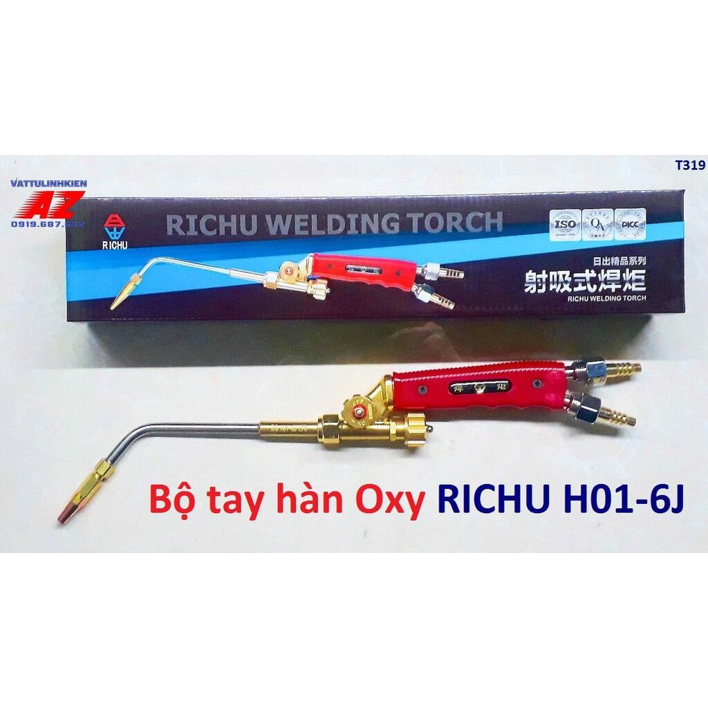 Mỏ hàn hơi richu H01-06J loại tốt thân inox