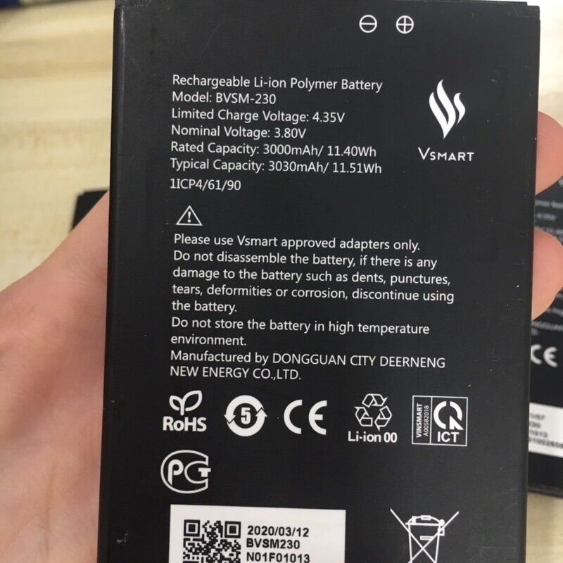 Pin Vsmart Bee 3 ( V230 ) Zin Hàng Cao Cấp .