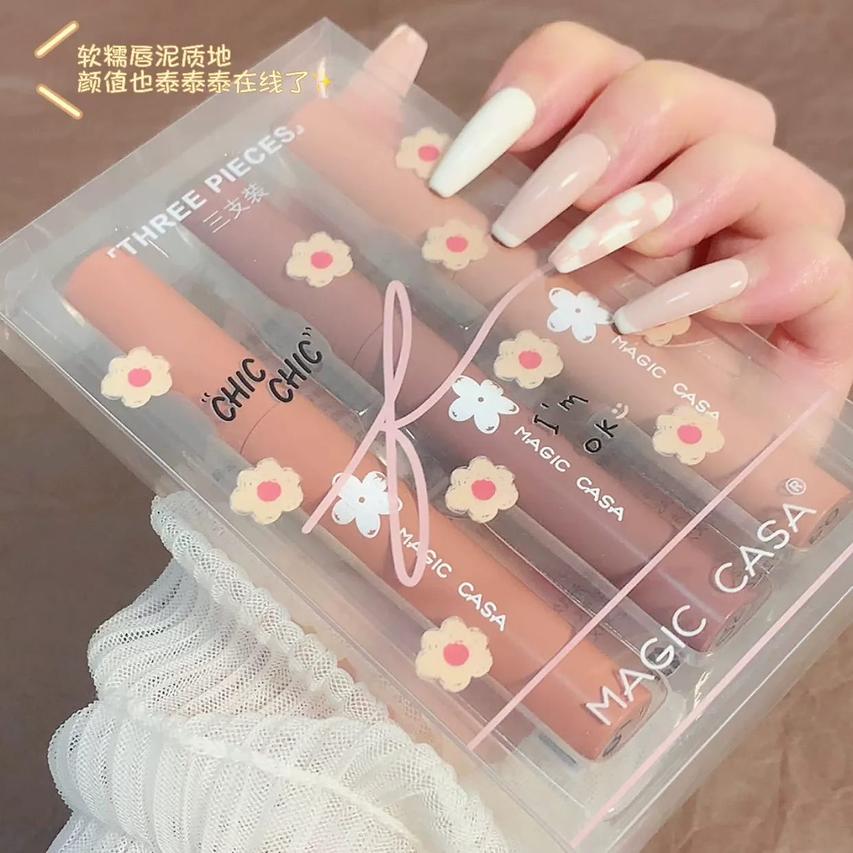Set 3 cây son kem lì Magic Casa Chic Chic