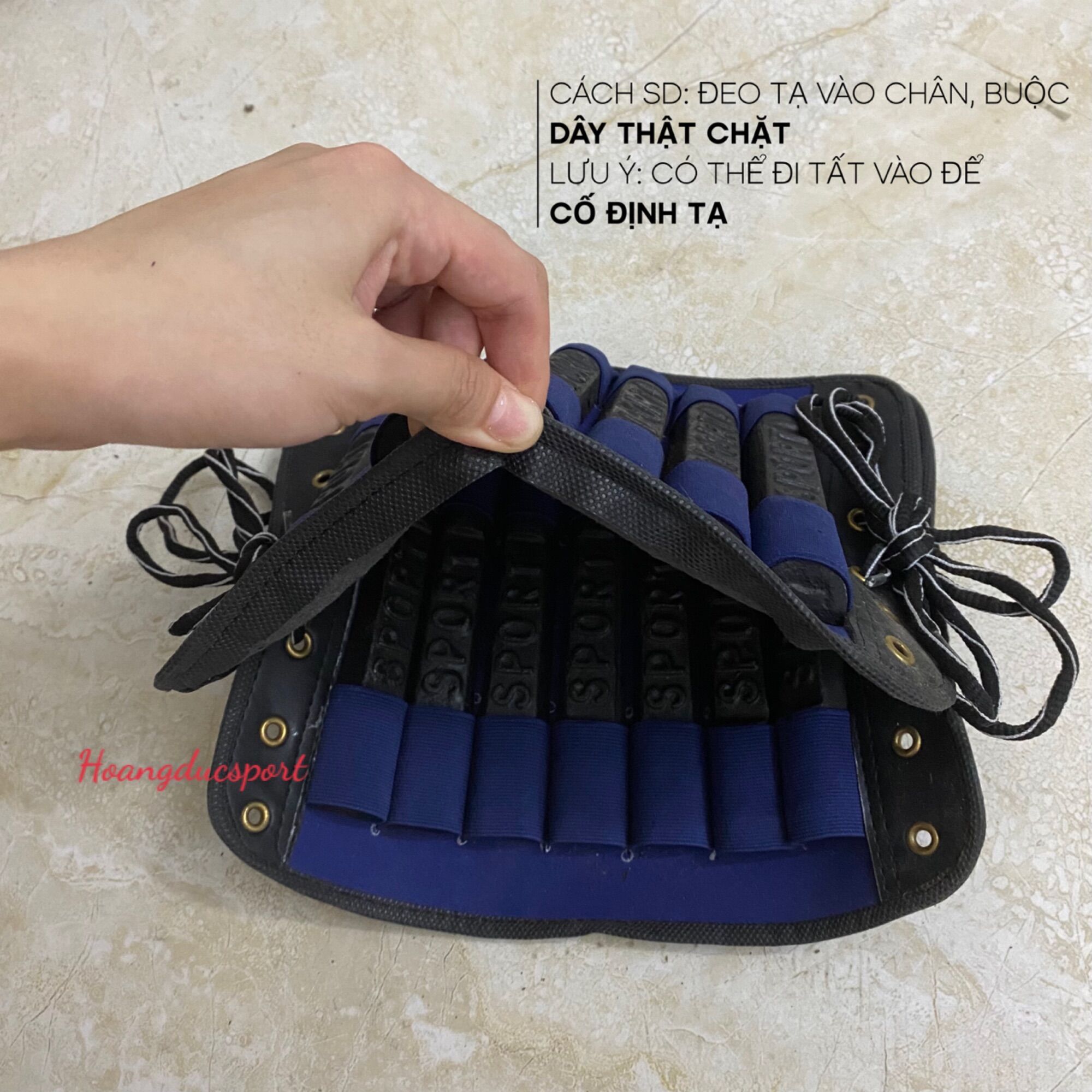 Tạ đeo chân 14 thanh Hoàng Đức 4,2kg/đôi (gồm 2 chiếc)