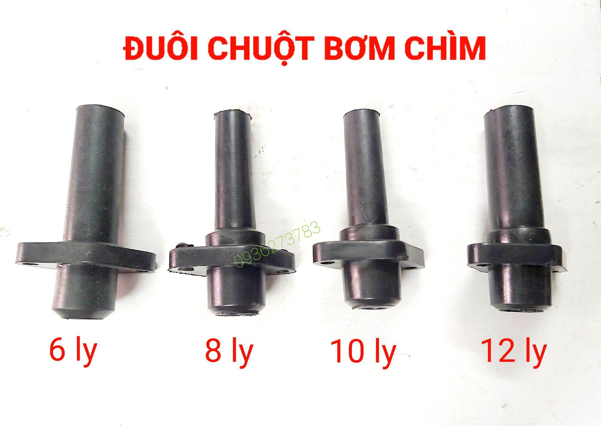 Đuôi chuột bơm chìm lỗ 6 ly; 8ly; 10ly; 12ly