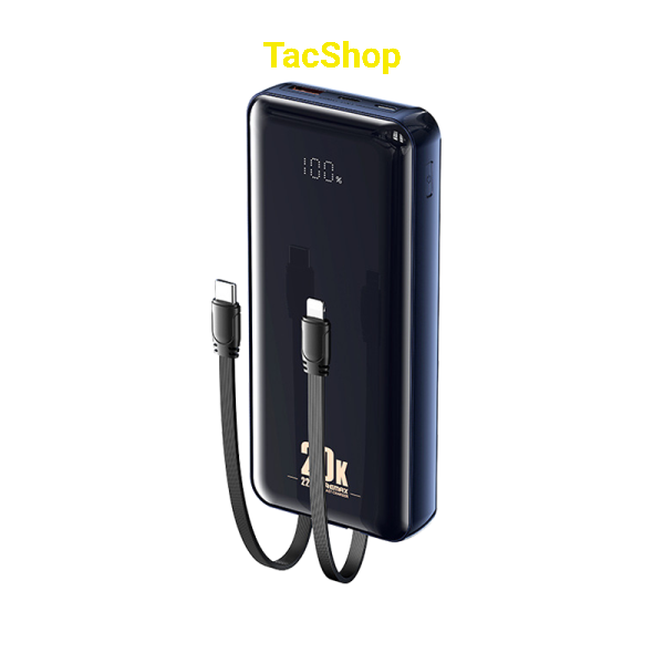Pin sạc dự phòng remax rpp-311 kèm cáp 20000mah hỗ trợ sạc nhanh 22.5w - bh 12 tháng