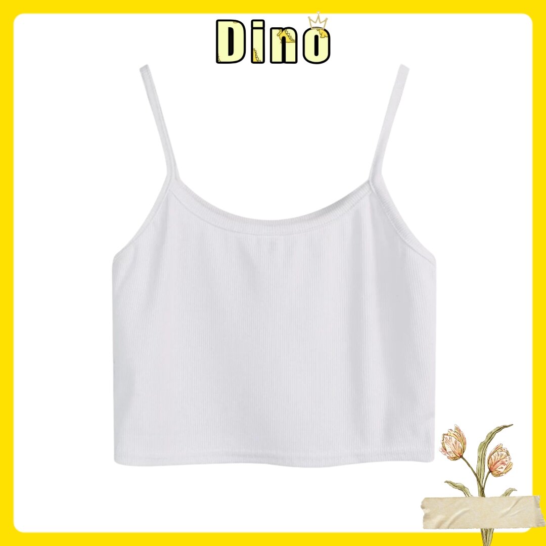 Áo crop top 2 dây Free size 55kg. Áo 2 dây Bara croptop dáng ôm.