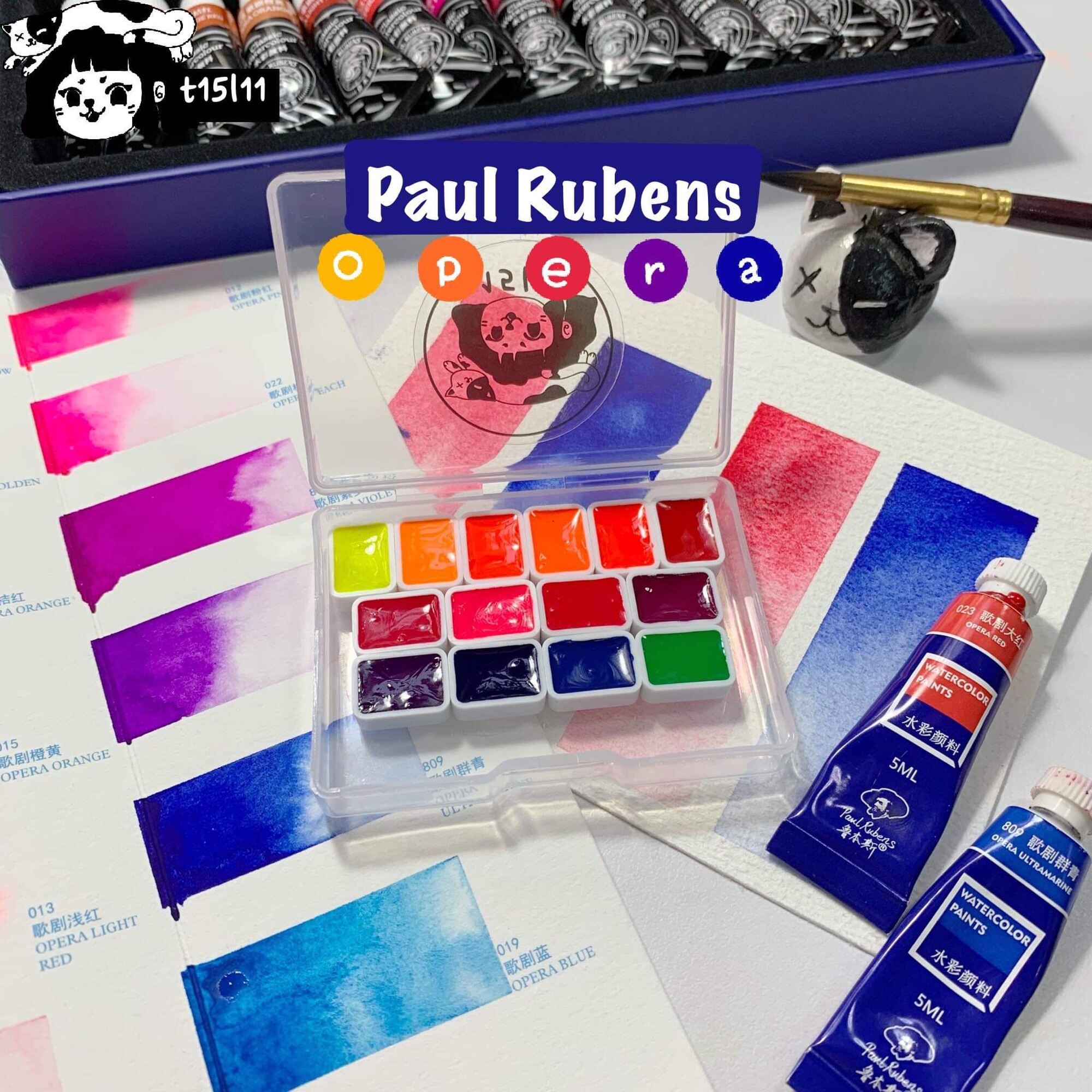 t15l11 Paul Rubens Opera Pocket 14 màu 0.6ml tone Neon