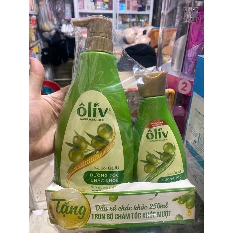 Dầu gội ôliv dưỡng tóc chắc khỏe 650ml tặng xả 250ml