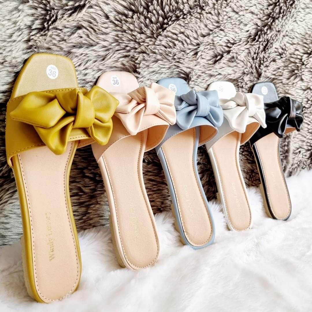 Dép nữ đính nơ luxury cao cấp