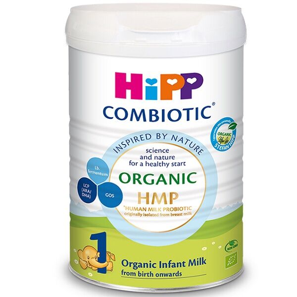 Sữa bột HiPP Organic Combiotic vị nhạt thanh số 1,2,3,4 800g (từ 0-6 tuổi)