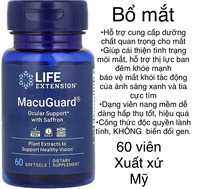 [MỸ] Viên uống bổ mắt Life Extension MacuGuard Ocular Support with Saffron 60 viên (2 tháng )