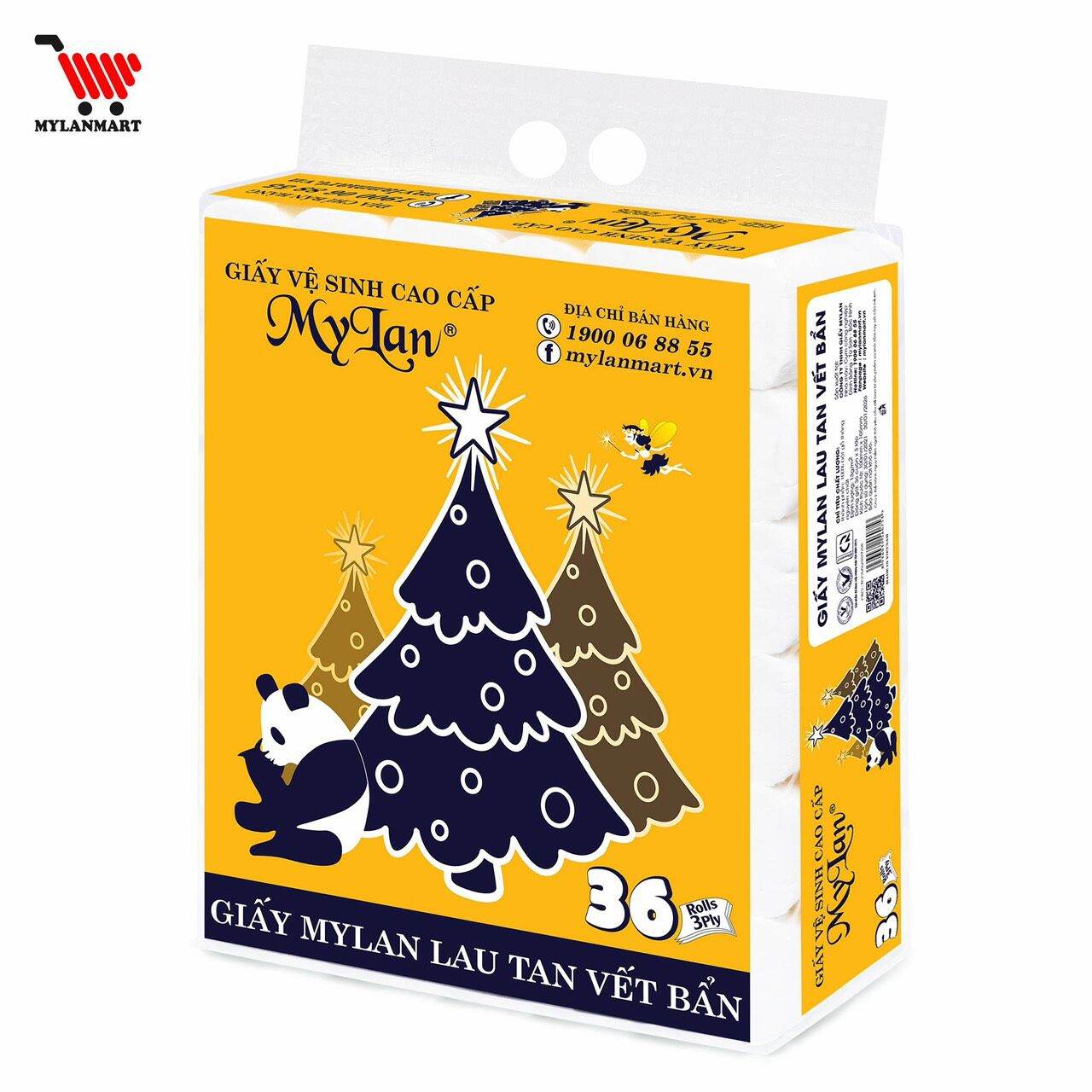 36 cuộn giấy vệ sinh cao cấp MyLan