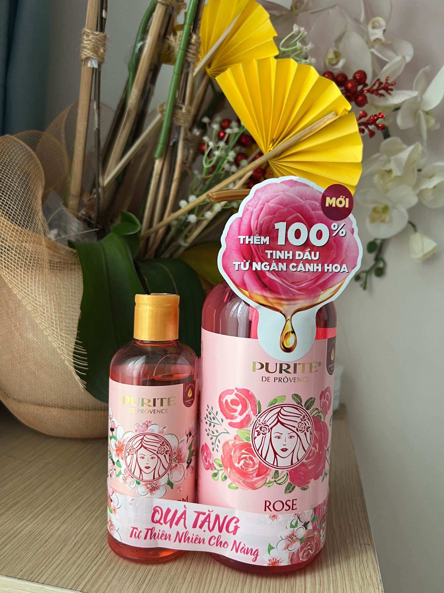 Sữa tắm Purite hoa hồng 1100ml
