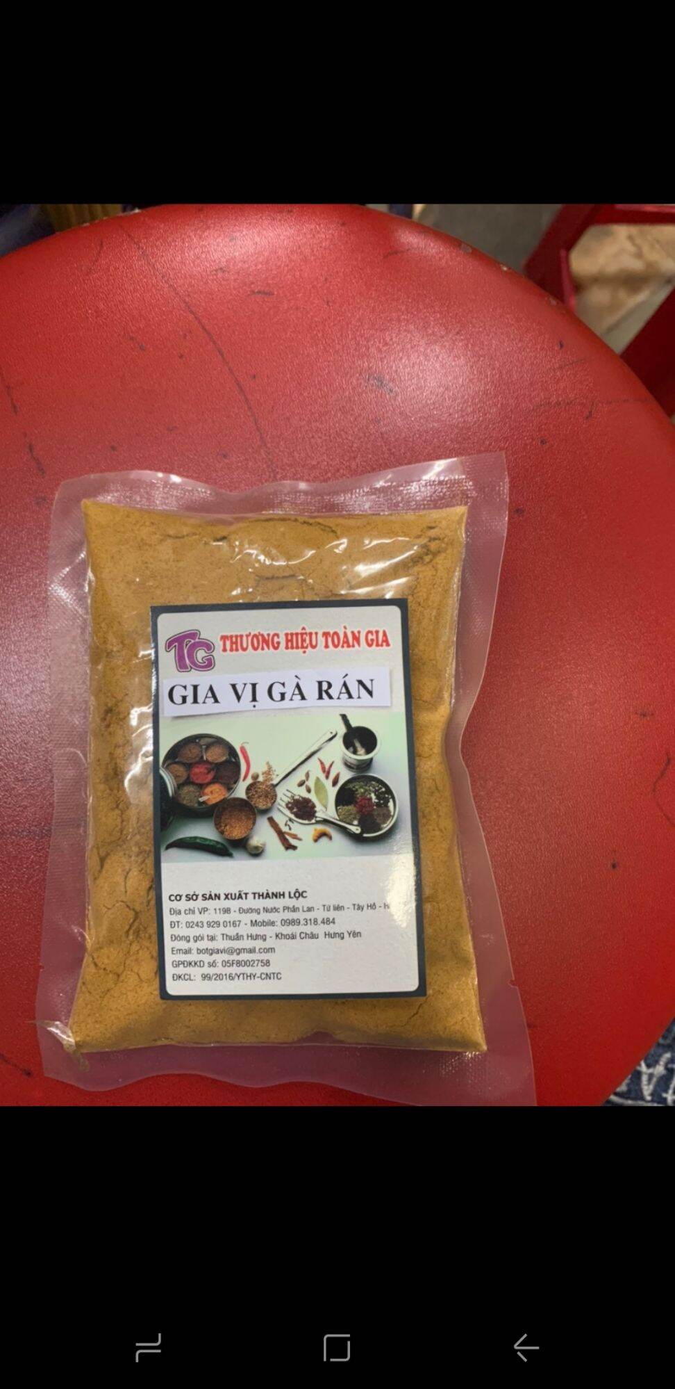 Gia vị gà rán gói 100g