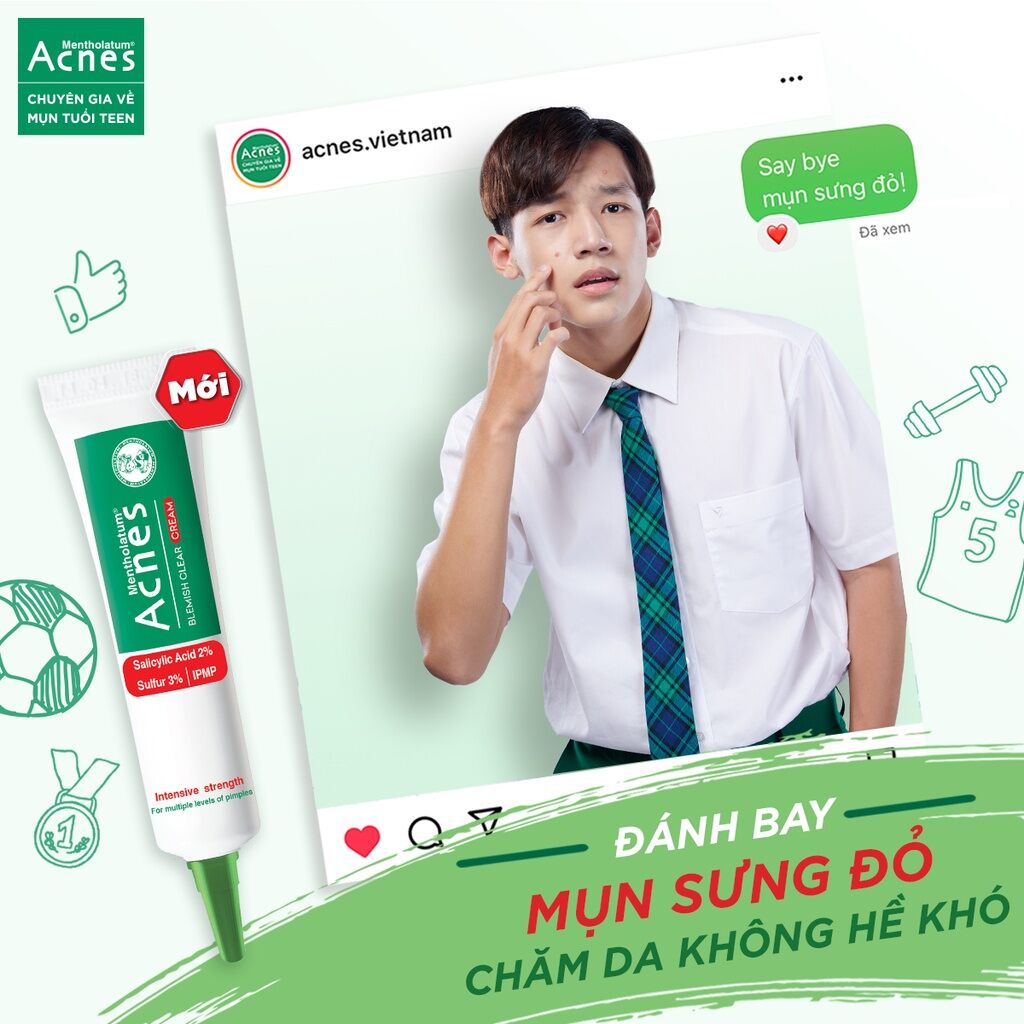 Gel bôi mụn acnes belmish clear 5g