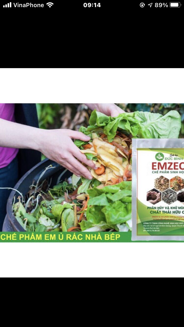 Chế phẩm sinh học EMZEO 3 gói 200g