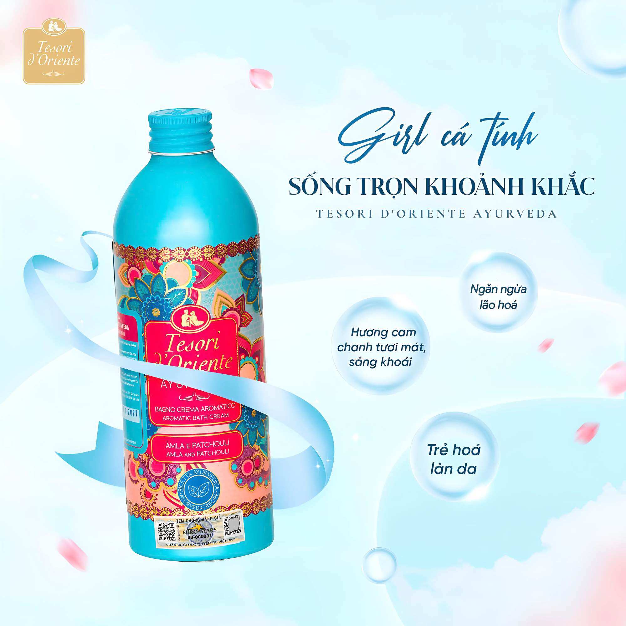 Sữa Tắm Nước Hoa Tesori d'Oriente 250ml Shower Cream