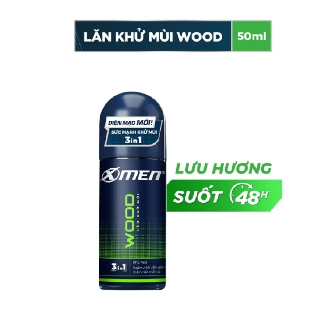 Lăn khử mùi x-men wood 50ml