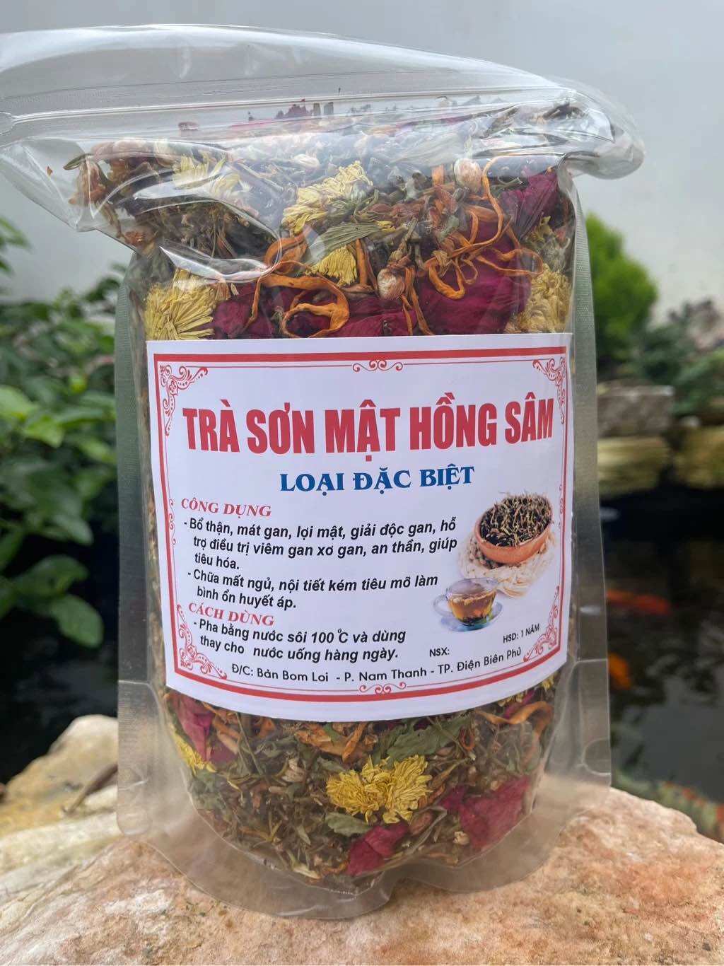 Trà sơn mật hồng sâm đặc biệt hàng thượng hạng loại ngon nhất mix rất nhiều hoa- Giúp ngủ ngon, trà thảo mộc mát gan giải độc gan,đẹp da -TÂY BẮC FOOD 27