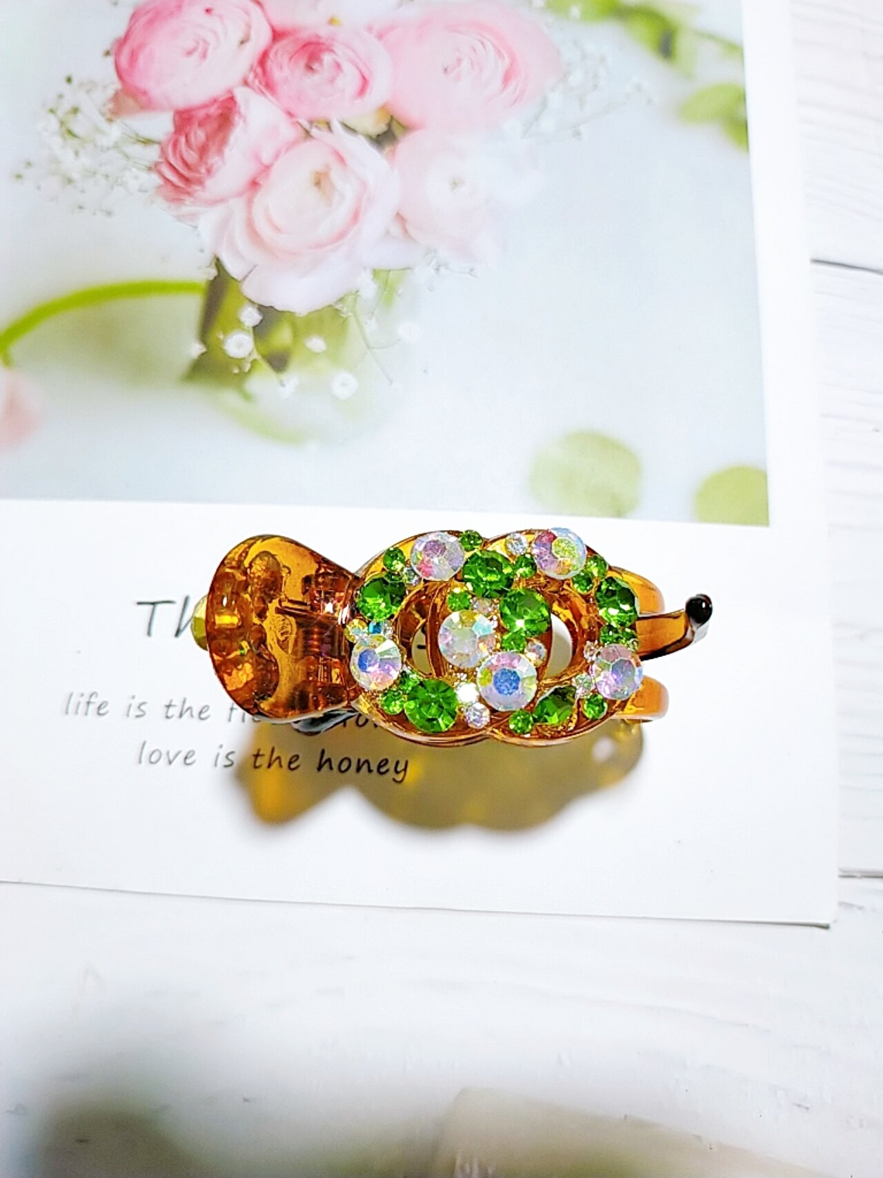 kẹp càng cua 3 răng đính đá