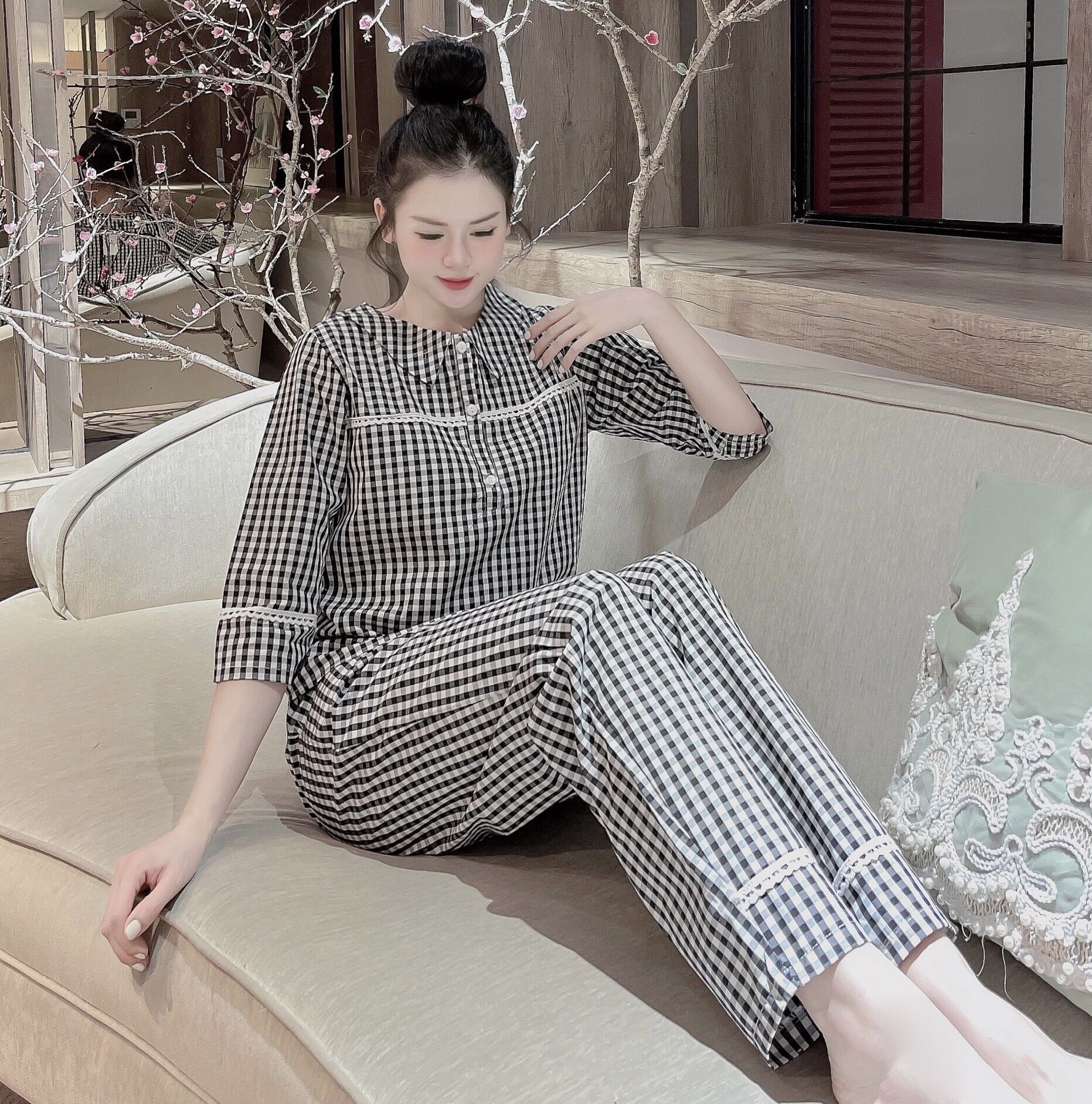 Đồ bộ mặc nhà xinh chất kate hàn