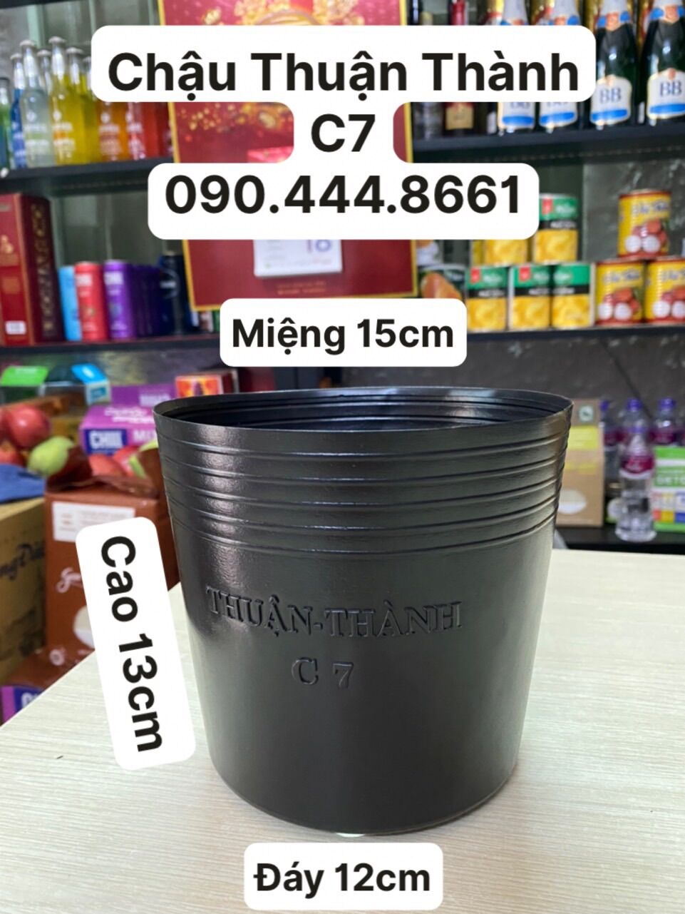 Combo 100 cái chậu nhựa mềm thuận thành trồng cây -mẫu c7
