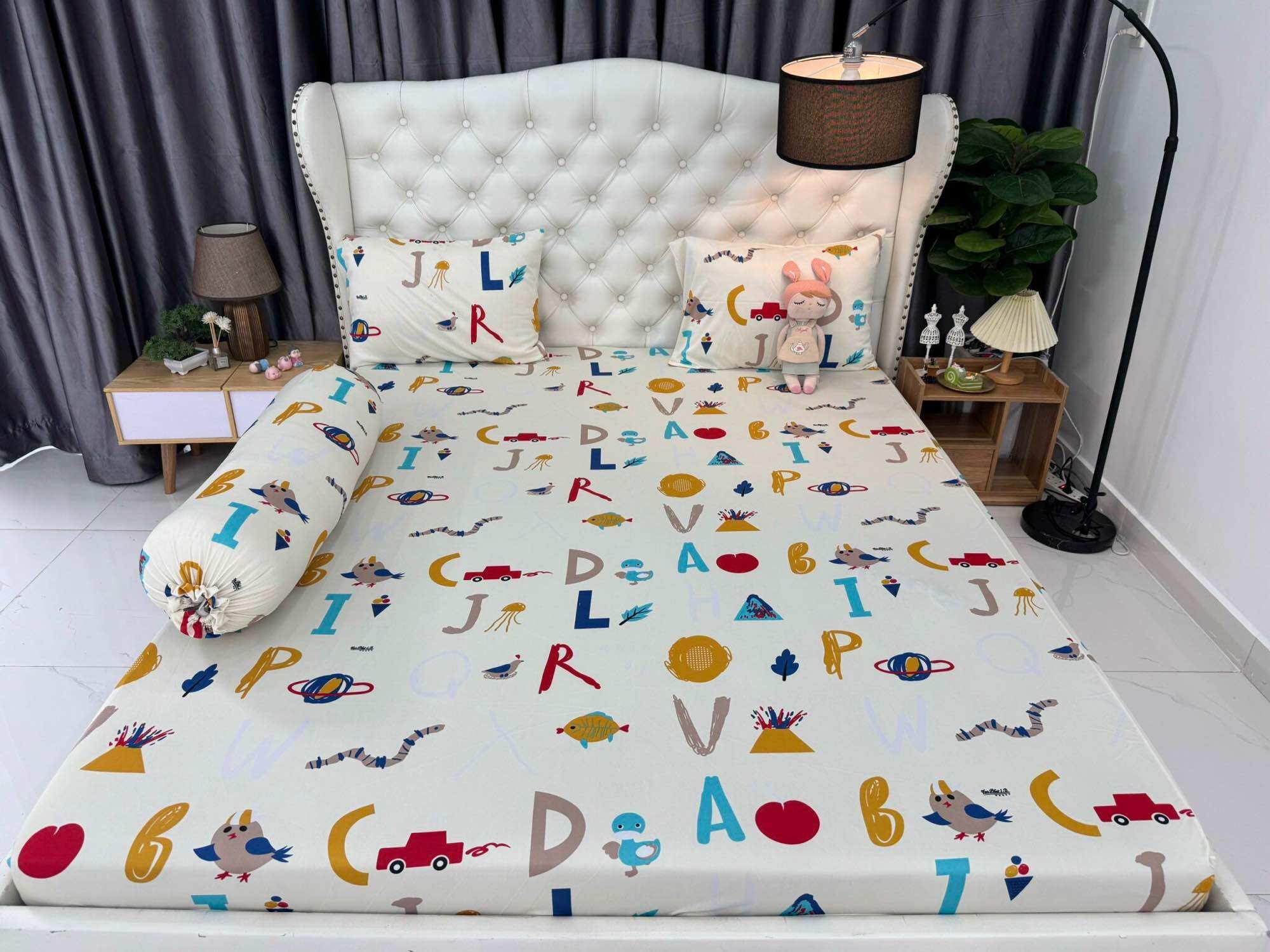 Bộ 4 món drap áo gối Thun Lạnh Hàn Quốc