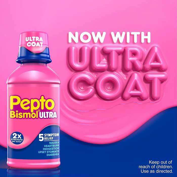 Hỗ trợ tiêu hoá dạ dày pepto bismol ultra 354ml date 2025