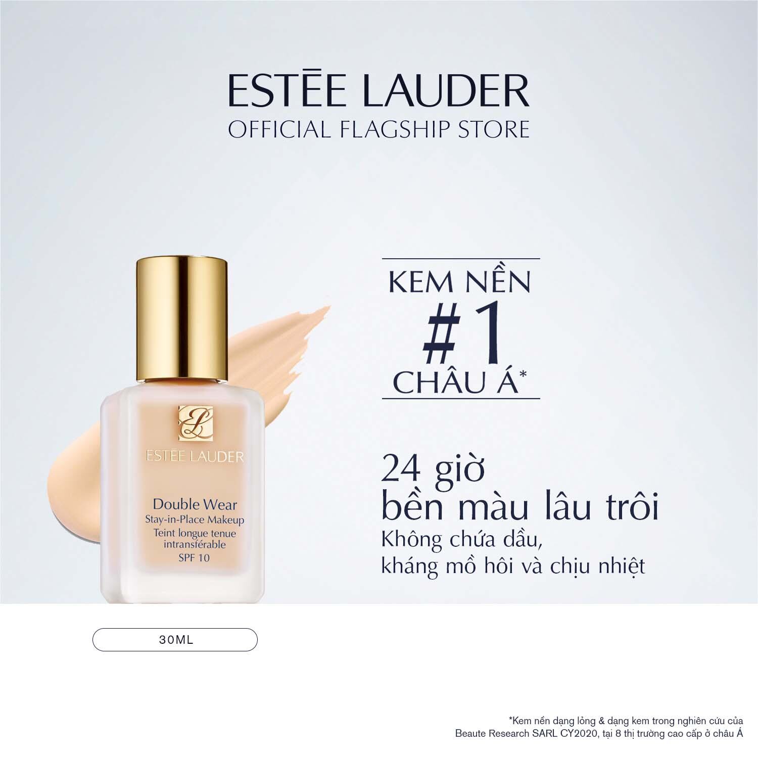  Kem nền lâu trôi Estee Lauder Double Wear Stay-in-Place Makeup SPF 10 PA++ - Foundation 30ml 
