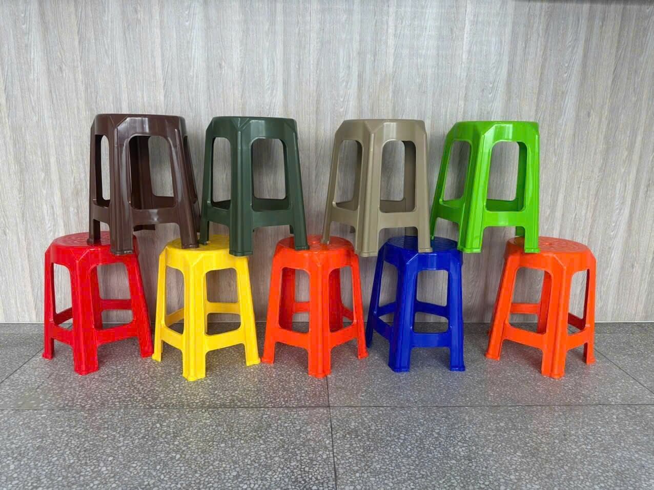 Ghế đẩu cao đúc 5 chân cao 48cm