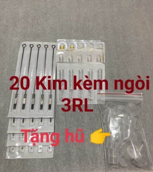 🎁[ QUÀ TẶNG KÈM ] Kim xăm và ngòi 20 cái 9RL chạy khung