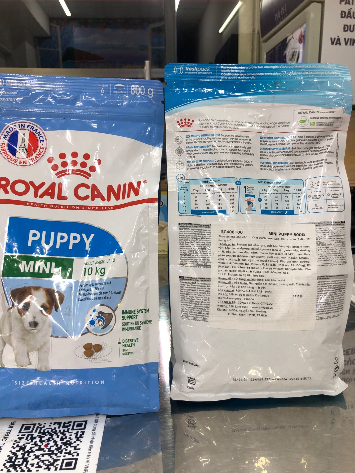 THỨC ĂN CHO CHÓ ROYAL CANIN MINI PUPPY 800g