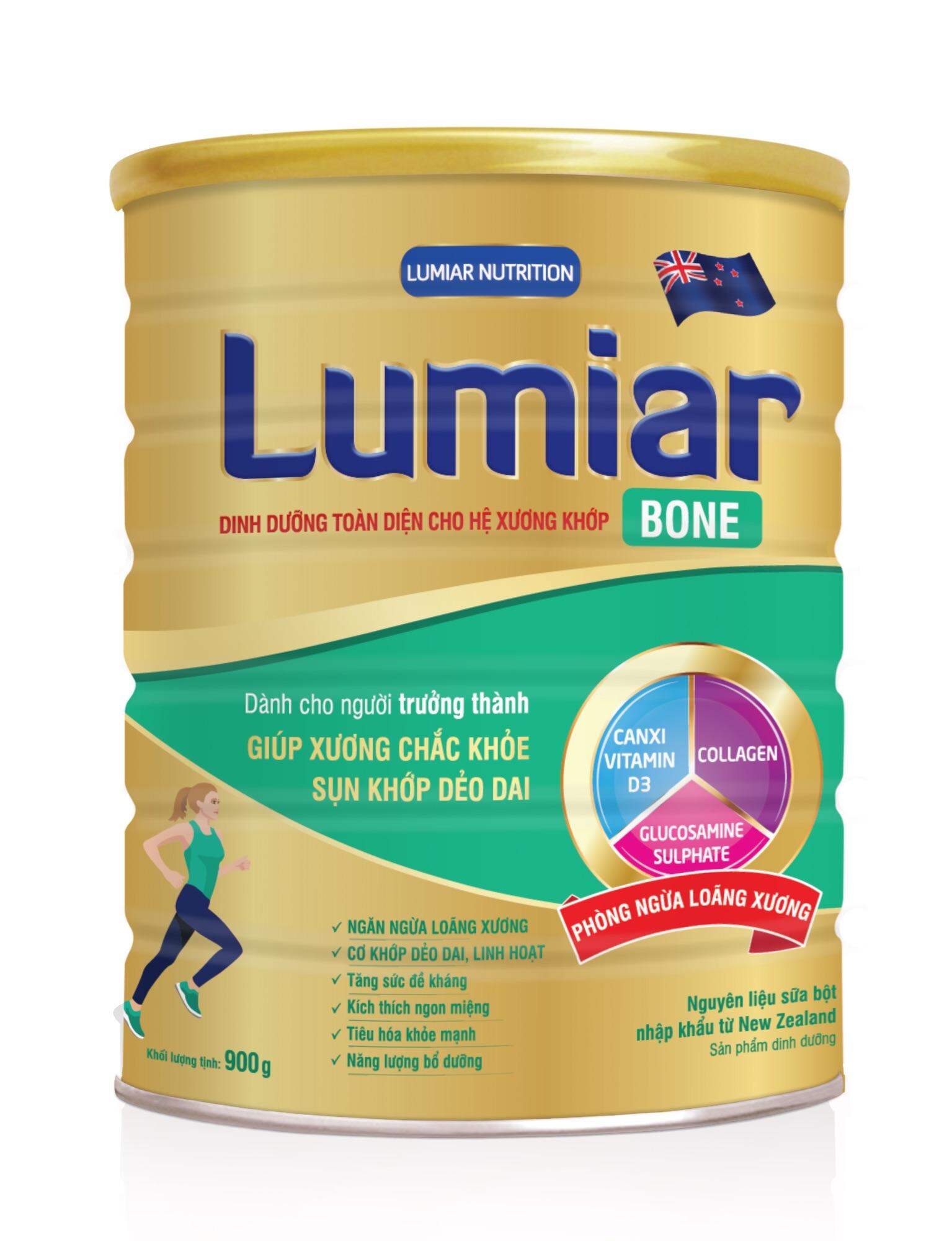 Tặng 1 hộp gấu - Sữa bột Lumiar Bone 900g