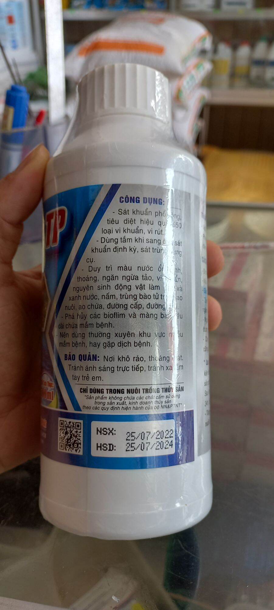Nano Bạc ( nano silver) diệt khuẩn tôm, ếch lươn. cá 500ml