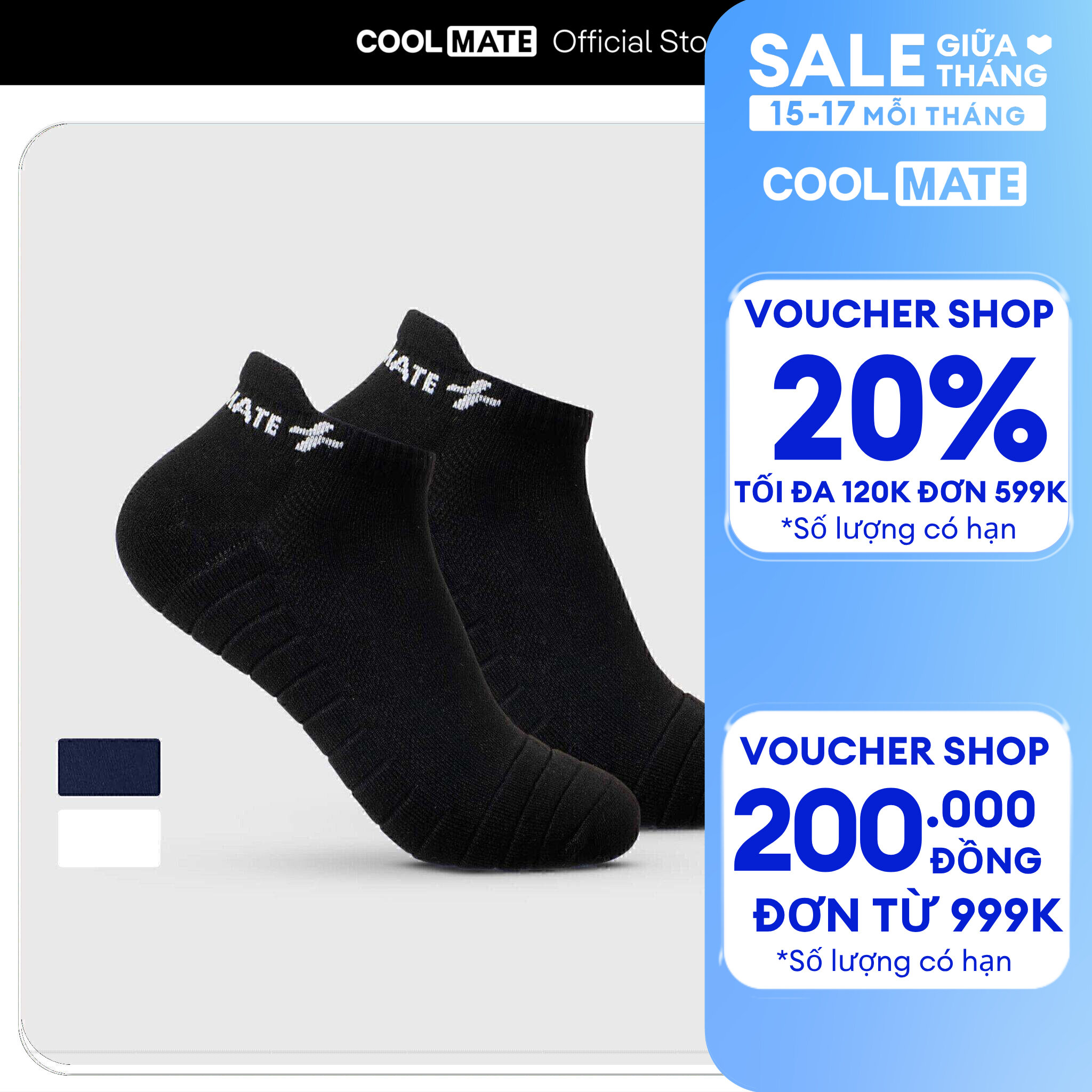 Tất Nam Chạy Bộ Essentials II Coolmate