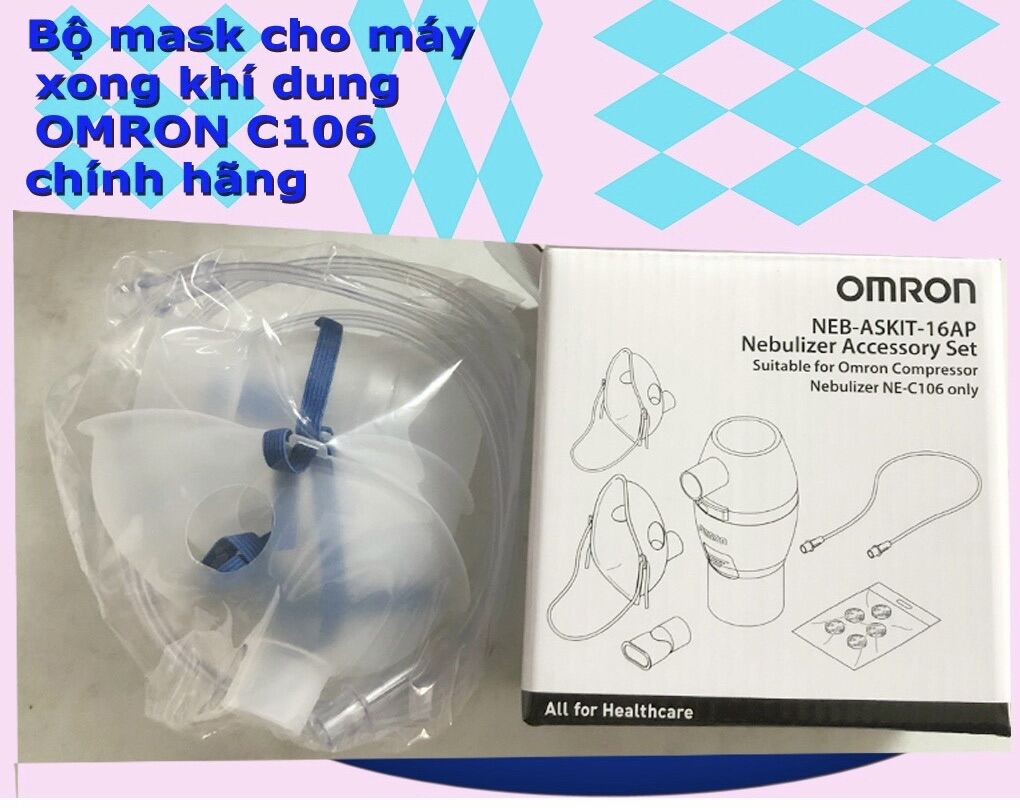 Full bộ mặt nạ cho máy xông khí dung OMRON NE-C106