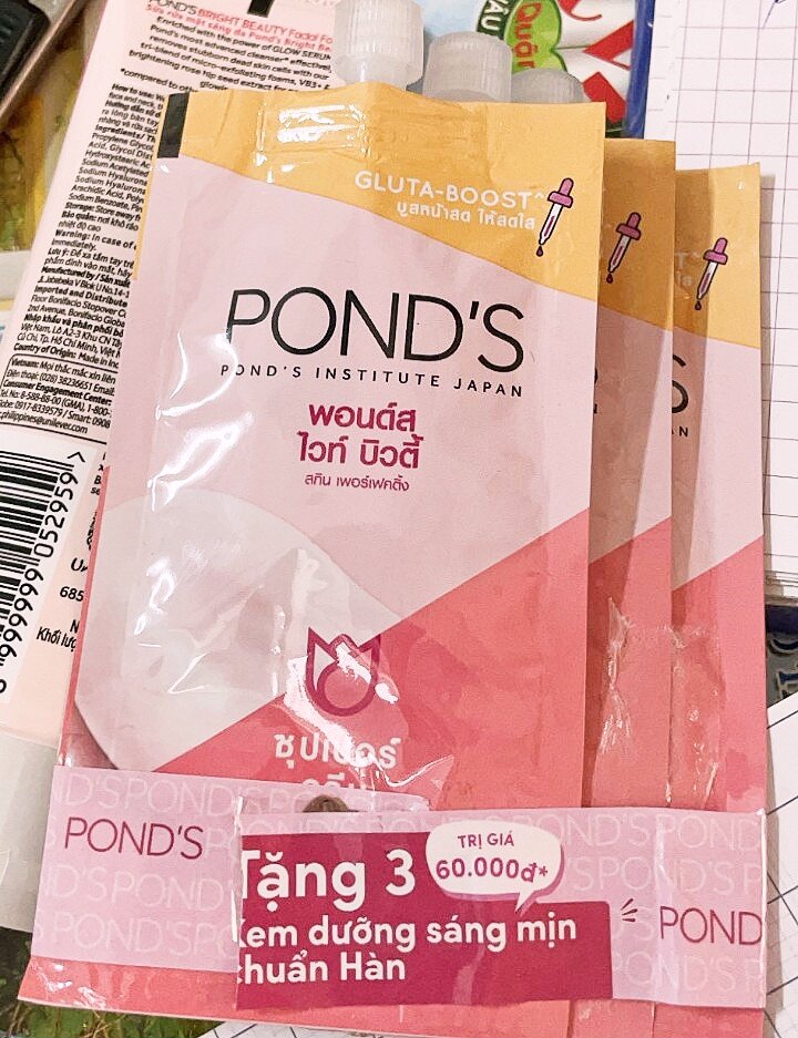 Set 3 gói kem dưỡng trắng pond 7g