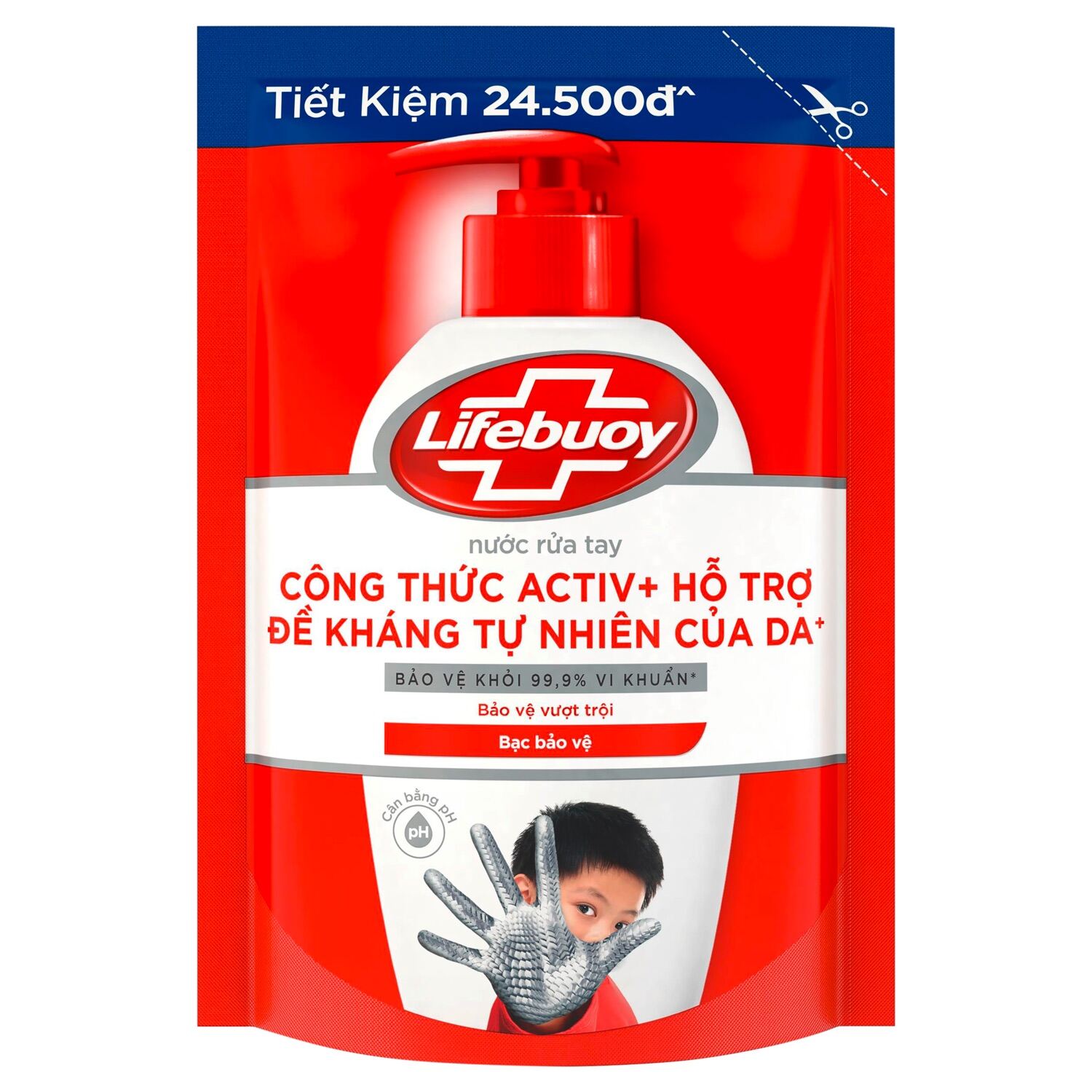 [Date mới] Nước rửa tay Lifebuoy dạng túi 450g