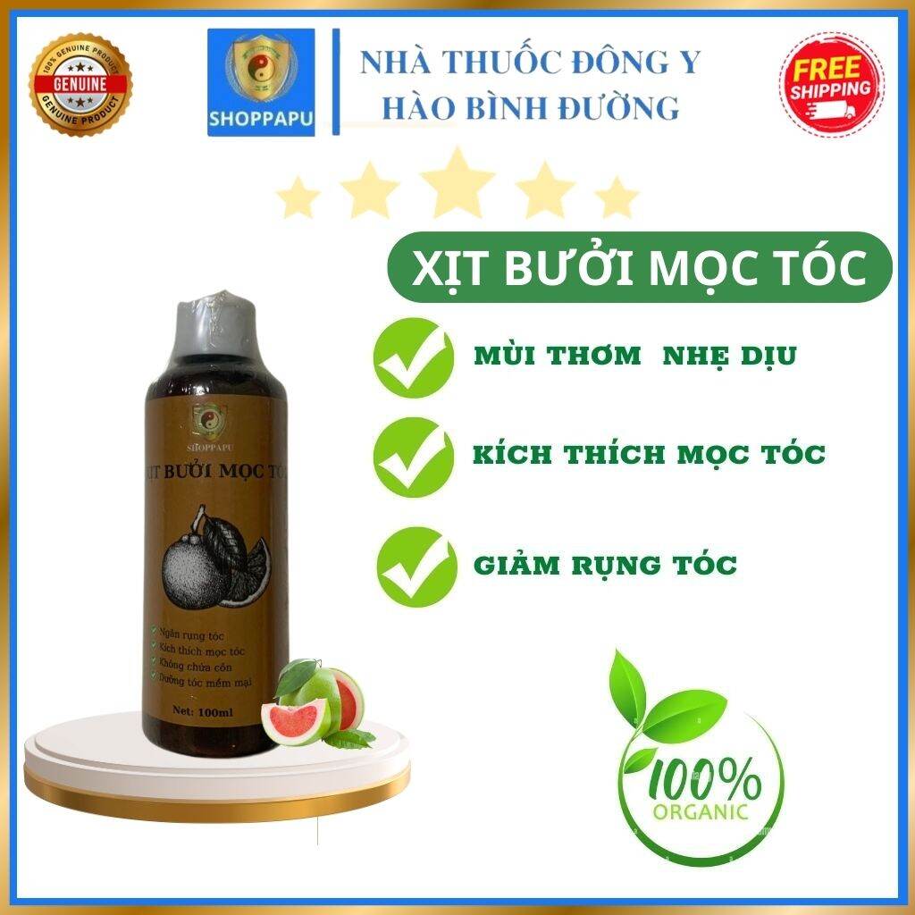 ✅[CHÍNH HÃNG] Xịt Bưởi Mọc Tóc Giúp Ngăn Rụng Tóc, Kích Thích Mọc Tóc, Dưỡng Tóc Mềm Mại