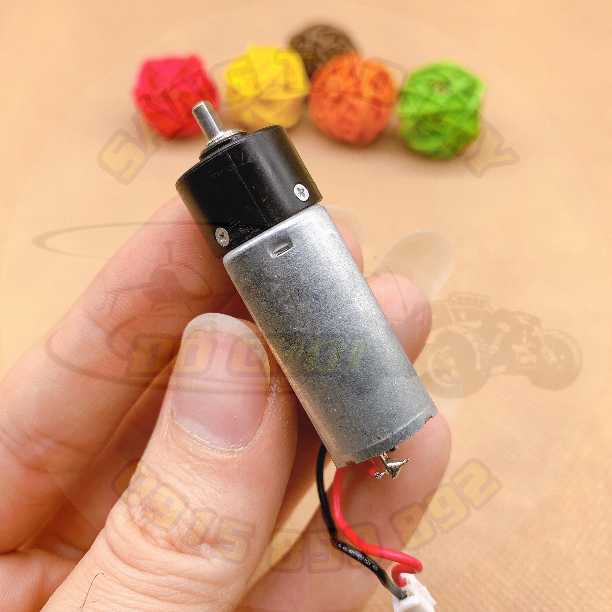 Động cơ giảm tốc mini 180 DC 3V tốc độ 1300 vòng/phút